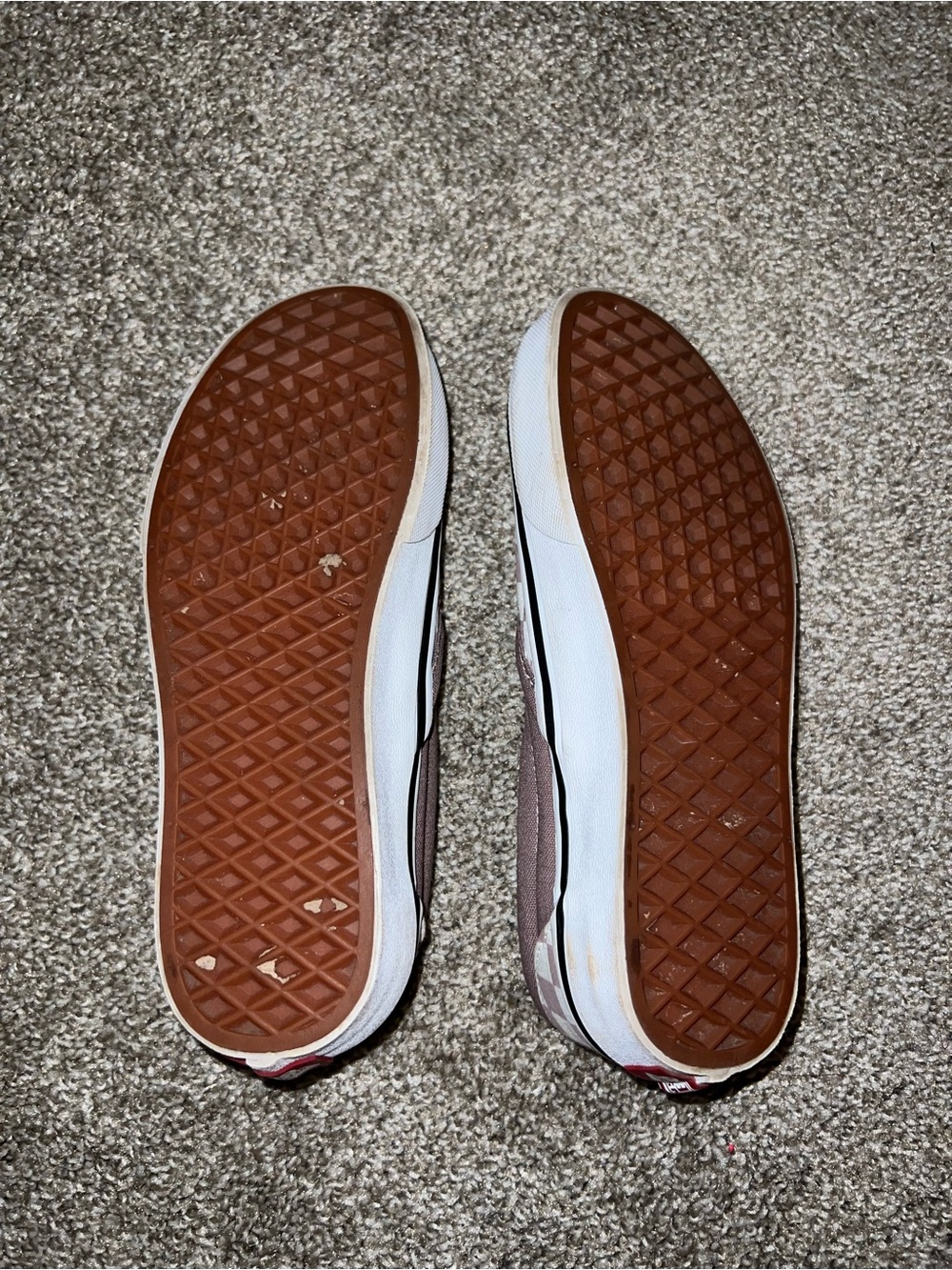 Vans Walnut Brown Checkered Sneakers - Picture 8 of 9